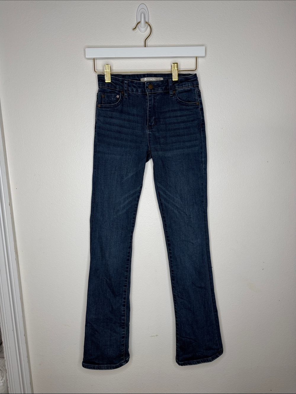 Tractr Dark Blue Girl’s Bootcut Jeans
